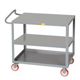 Ergonomic Shelf Truck w/ Three Shelves