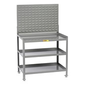 Workstation w/ Louvered Panel