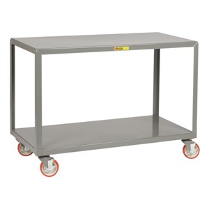 Mobile Table w/ Two Shelves