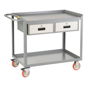 Mobile Workstation w/ Two Drawers