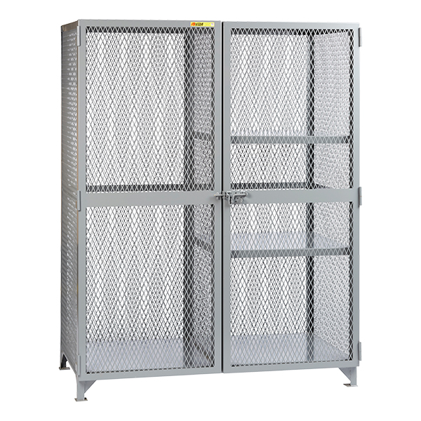 All-Welded Storage Locker w/ Two Half Shelves