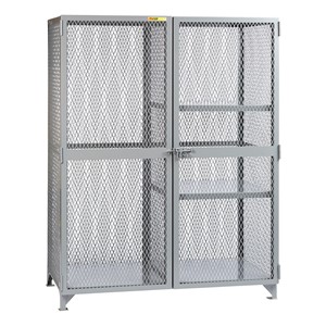 All-Welded Storage Locker w/ Two Half Shelves