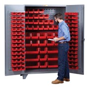 High-Capacity Storage Bin Cabinet