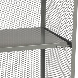 Drop shelf slide bolt