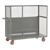 Bulk Handling Truck w/ Mesh Sides & Shelf (dropped down)
