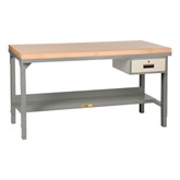 Adjustable Height Workbench w/ Butcher Block Top