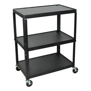Extra-Large Adjustable Steel AV Cart