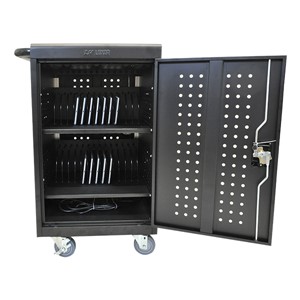 Vertical Tablet Charging Cart w/ Key Lock
