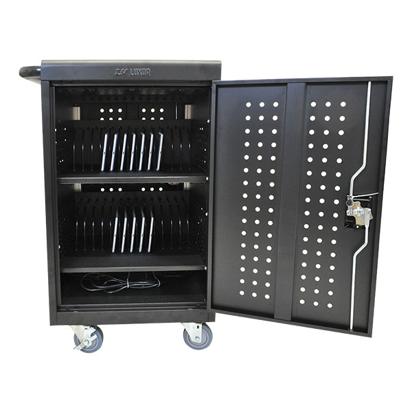 Vertical Tablet Charging Cart w/ Key Lock