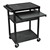 Plastic AV Cart w/ Front Pull-Out Shelf (34" H)