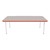 Rectangle Activity Table - Gray Nebula w/ Autumn Orange Edgeband