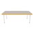 Rectangle Activity Table - Gray Nebula w/ Yellow Edgeband