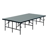 TransFold Fixed Platform Stage & Seated Riser Section w/ Polypropylene Deck