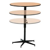 Adjustable-Height Round Banquet Table