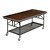 Mobile Buffet Table w/ Stained Plywood Top