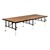 TransFold Adjustable Platform Rectangle Portable Stage & Seated Riser Section w/ Hardboard Deck