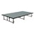 TransFold Adjustable Platform Rectangle Portable Stage & Seated Riser Section w/ Polypropylene Deck