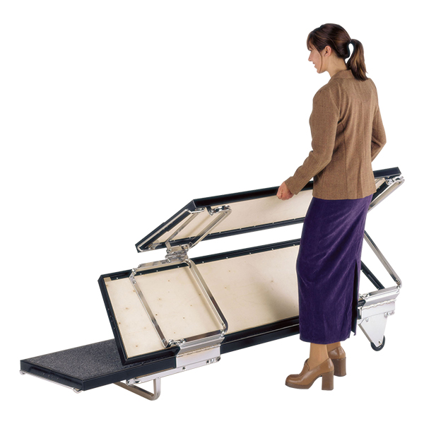 TransFold Choral Risers - Setup/breakdown shown - Folding risers