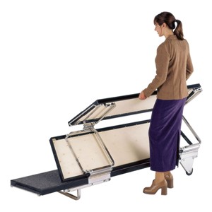 TransFold Choral Risers - Setup/breakdown shown - Folding risers