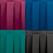 TransFold Box Pleat Stage Skirting - Burgundy, Navy, Jade Green, Black