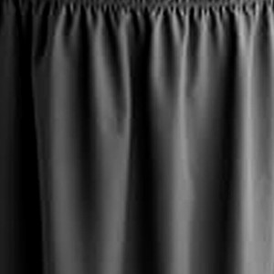 TransFold Shirred Pleat Stage Skirting - Black