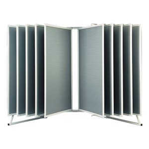 Pegboard Wall Display (122" W x 51" D x 90" H)