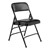 1300 Series Vinyl-Upholstered Premium Folding Chair - Black