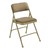 2200 Series Fabric Upholstered Folding Chair - Beige fabric & frame