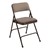 2200 Series Fabric Upholstered Folding Chair - Walnut fabric & brown frame