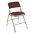 2200 Series Fabric Upholstered Folding Chair - Cabernet fabric & gray frame