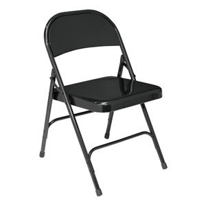 50 Series Steel Folding Chair - Black