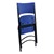 Blow-Molded Folding Chair - Blue - Shown folded