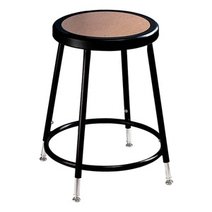 6200-10 Black Stool - Adjustable Height (19" - 27" H)