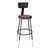 6200-10 Black Stool w/ Backrest - Adjustable Height (25" - 33" H)