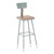6300 Square Stool w/ Backrest - Adjustable Height