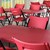 Blow-Molded Folding Chair - Red