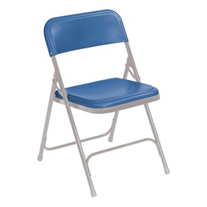 800 Series Plastic Folding Chair - Blue