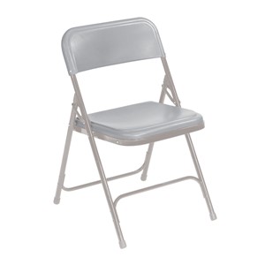 800 Series Plastic Folding Chair - Gray