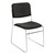 8600 Series Lightweight Stack Chair - Solid black