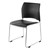 8700 Series Vinyl Stackable Cafeteria Chair - Black