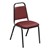 9100 Stack Chair - Burgundy vinyl w/ black frame