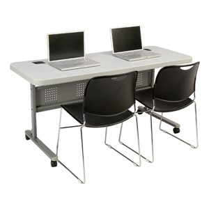 Flip & Store Blow-Mold Table - Chairs sold separately
