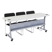 Flip & Store Blow-Mold Table w/ Three 8600 Series Padded Stack Chairs