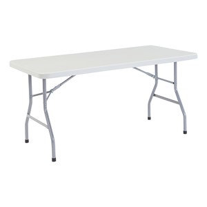 Lightweight Plastic Top Folding Table (30" W x 60" L)