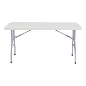 Lightweight Plastic Top Folding Table (30" W x 60" L)
