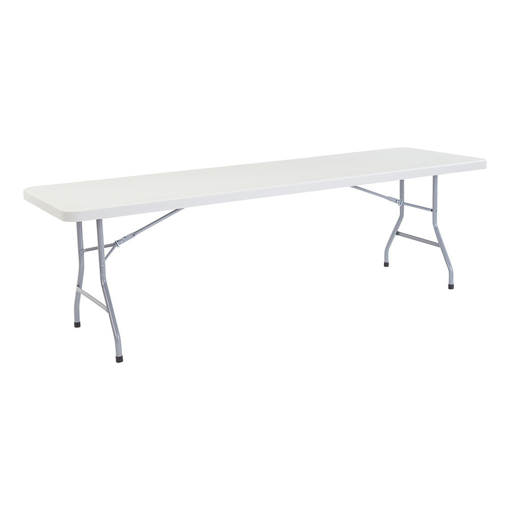 Lightweight Plastic Top Folding Table (30" W x 96" L)