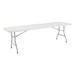 Lightweight Plastic Top Folding Table (30" W x 96" L)