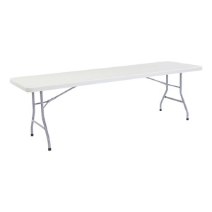 Lightweight Plastic Top Folding Table (30" W x 96" L)