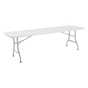Lightweight Plastic Top Folding Table (30" W x 96" L) Lightweight Plastic Top Folding Table (30" W x 96" L)