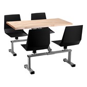 Cluster Swivel Booth w/ Butcher Block Top